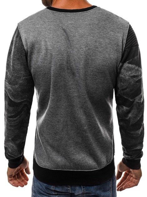Men's Sweatshirt - Dark grey OZONEE JS/DD238
