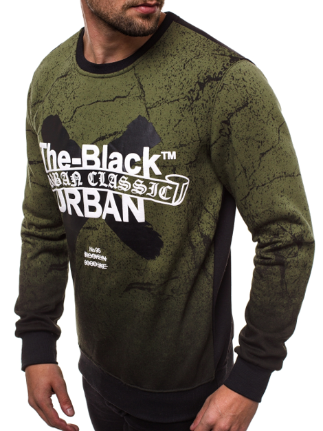 Men's Sweatshirt - Green OZONEE JS/DD259