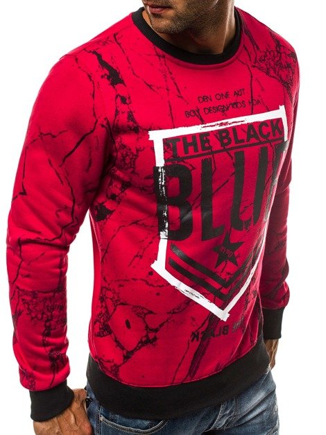 Men's Sweatshirt - Red OZONEE JS/DD260