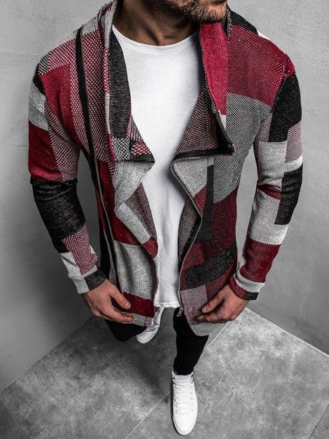 Men's Sweatshirt - Red OZONEE NOR/3503Z 
