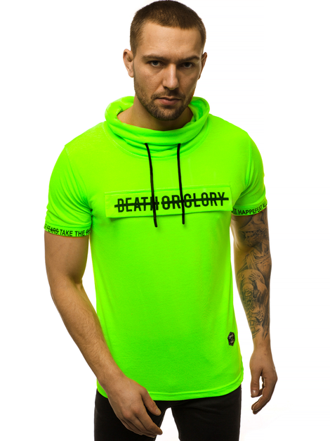 Men's T-Shirt - Green-neon OZONEE MR/19109XZ