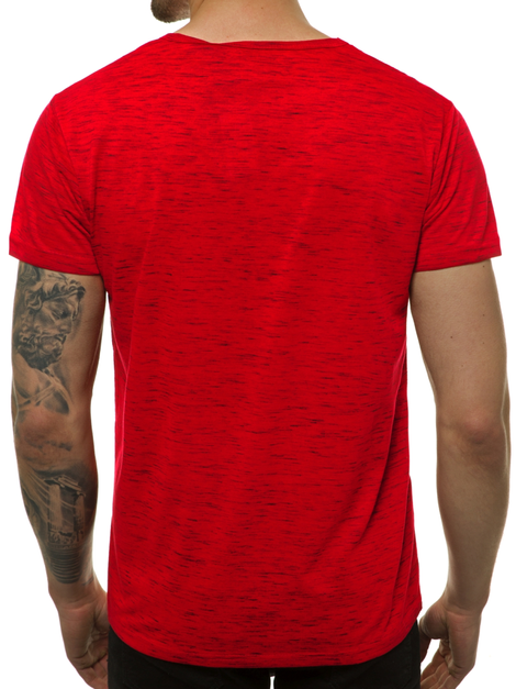 Men's T-Shirt - Red OZONEE JS/KS2043