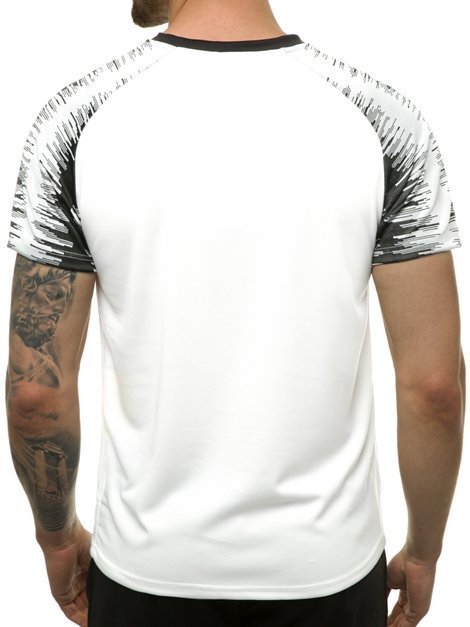 Men's T-Shirt - White OZONEE JS/KS2065