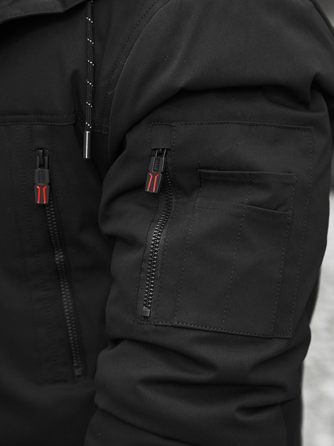 Men's Winter Jacket - Black OZONEE JS/22M50/392