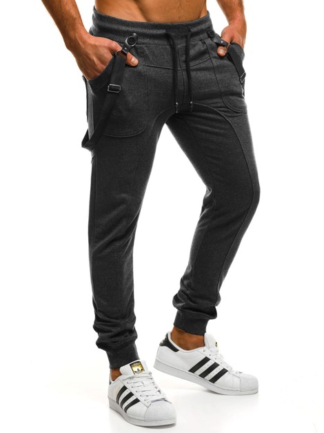 OZONEE 0949 Men's Jogger Sweatpants - Dark grey