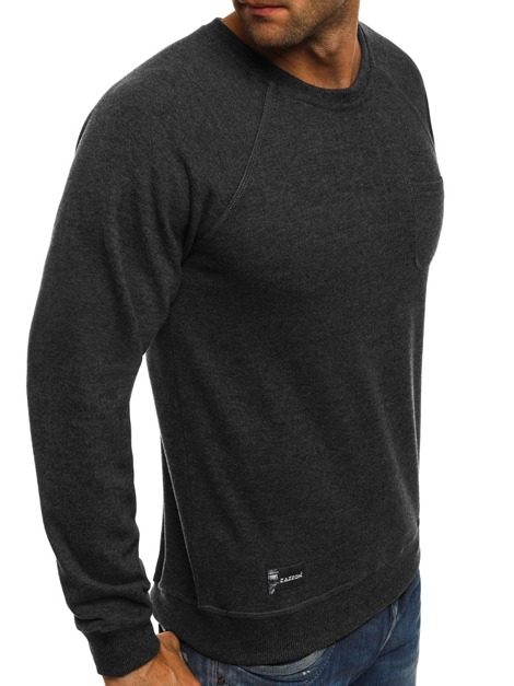 OZONEE 1151B Men's Sweatshirt - Dark grey