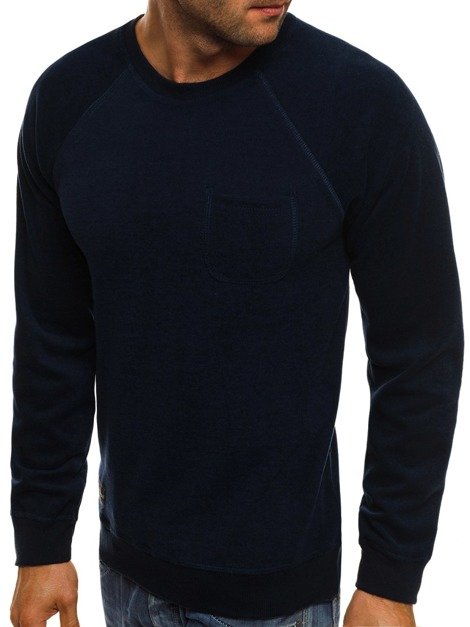 OZONEE 1151B Men's Sweatshirt - Navy blue