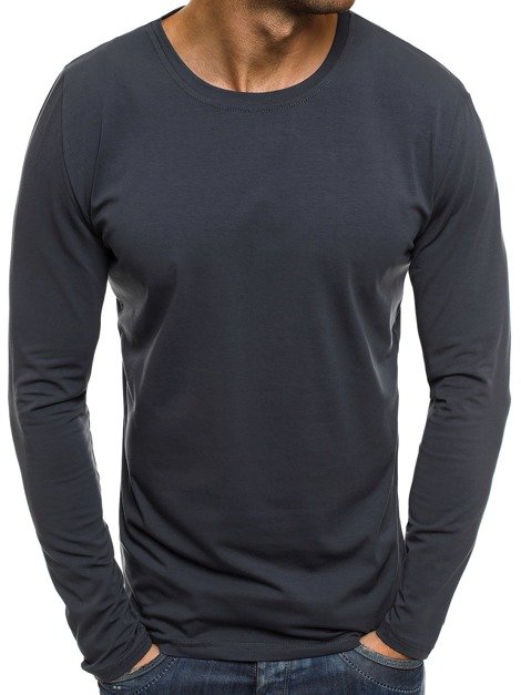 OZONEE 1943 Men's Long Sleeve T-Shirt - Dark grey