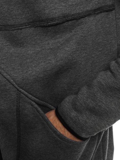 OZONEE 9115 Men's Sweatshirt - Dark grey