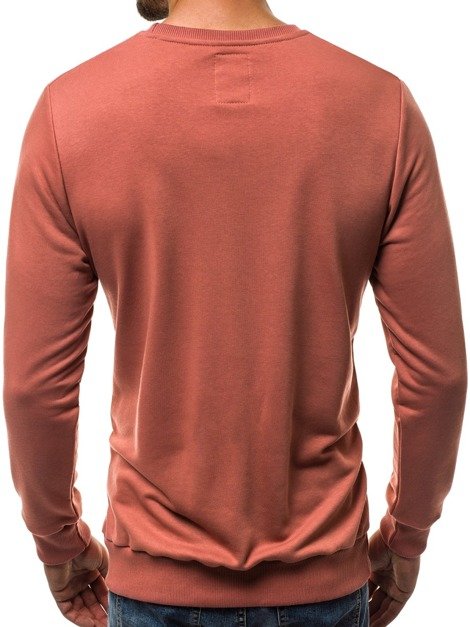 OZONEE A/0974 Men's Sweatshirt - Dark Pink