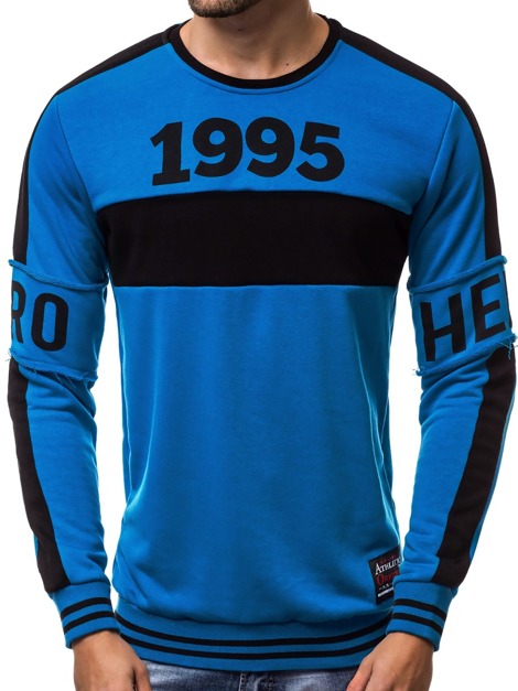 OZONEE A/0995 Men's Sweatshirt - Dark Blue