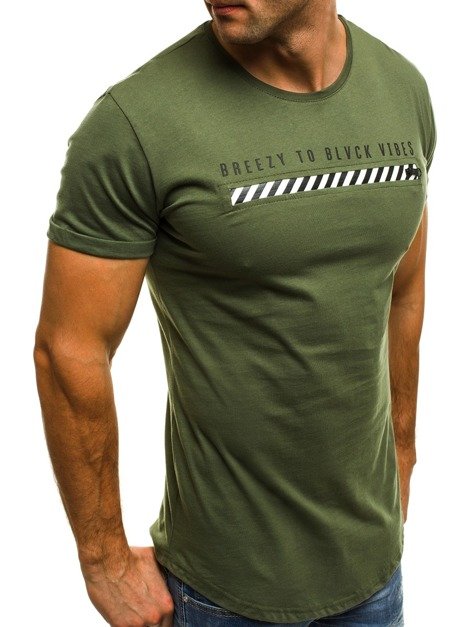 OZONEE B/181000  Men's T-Shirt - Green