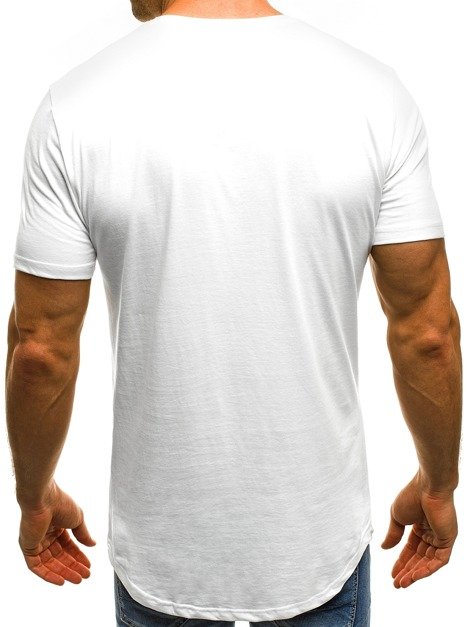 OZONEE B/181054 Men's T-Shirt - White