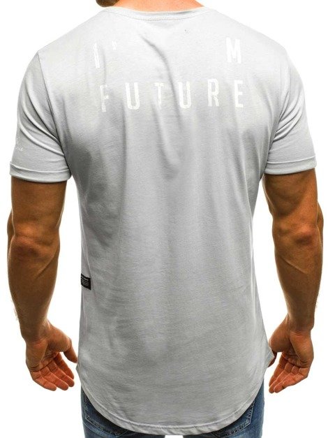 OZONEE B/181119 Men's T-Shirt - Grey