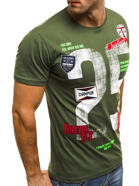 OZONEE B/181151 Men's T-Shirt - Green