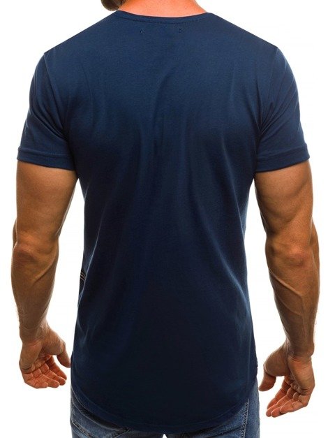 OZONEE B/181382 Men's T-Shirt - Navy blue