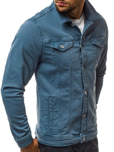 OZONEE B/2063K Men's Denim Jacket - Blue