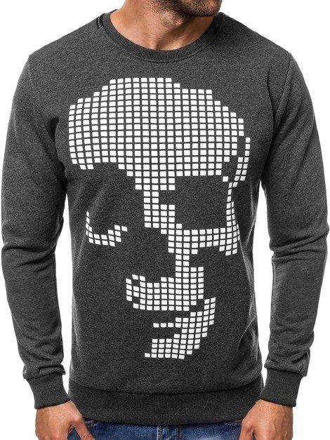 OZONEE B/3001 Men's Sweatshirt - Dark grey