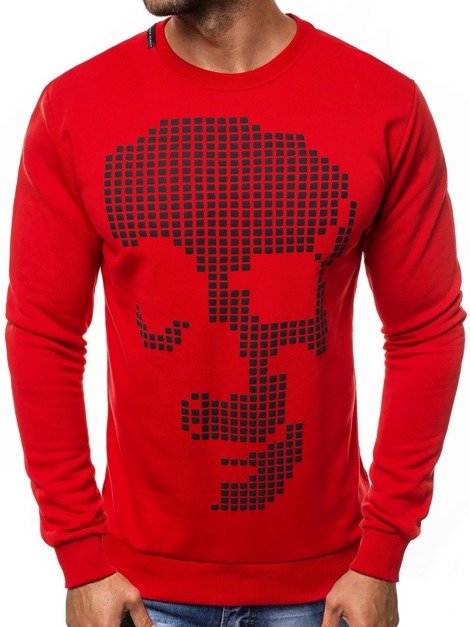 OZONEE B/3001 Men's Sweatshirt - Red