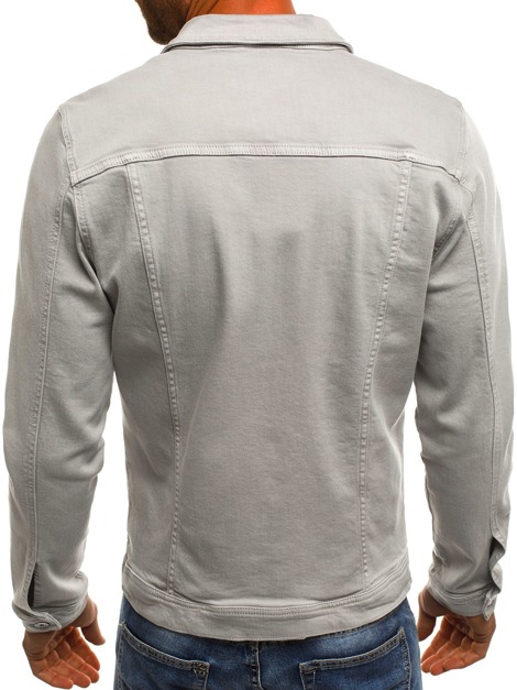 OZONEE B/5002X Men's Denim Jacket - Grey