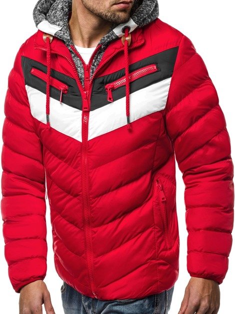 OZONEE G/50A117 Men's Jacket - Red