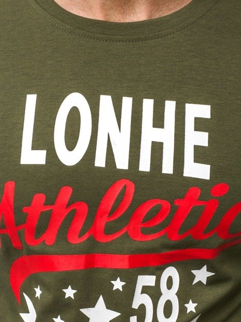 OZONEE JS/1055 Men's Long Sleeve T-Shirt - Green