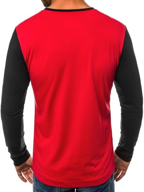 OZONEE JS/5001AL Men's Long Sleeve T-Shirt - Black