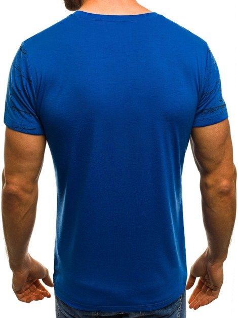 OZONEE JS/5011J Men's T-Shirt - Blue