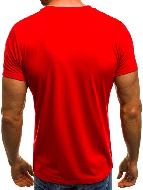 OZONEE JS/5020 Men's T-Shirt - Red