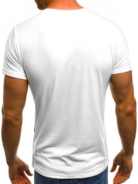 OZONEE JS/5020 Men's T-Shirt - White