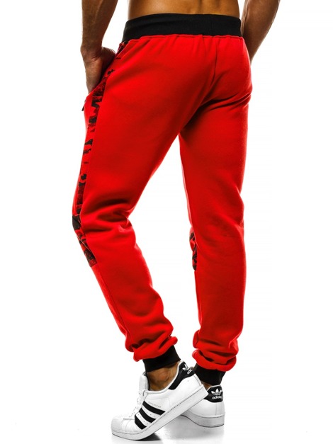 OZONEE JS/55023 Men's Sweatpants - Red