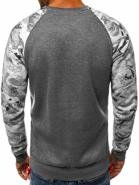 OZONEE JS/DD220 Men's Sweatshirt - Dark grey