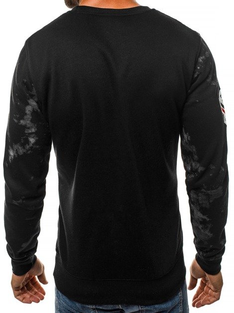 OZONEE JS/DD251 Men's Sweatshirt - Black