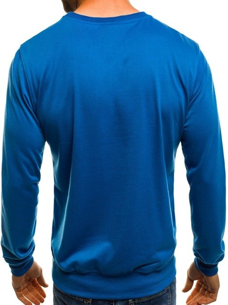 OZONEE JS/J62 Men's Sweatshirt - Blue