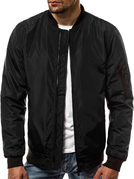 OZONEE JS/RZ01 Men's Jacket - Black