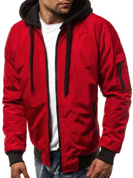 OZONEE JS/RZ02 Men's Jacket - Red