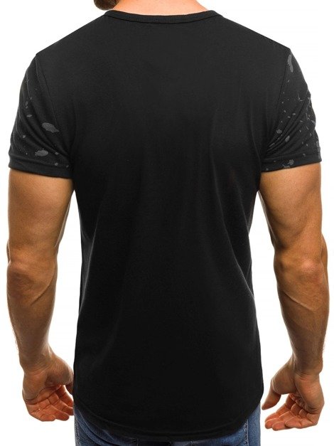 OZONEE JS/SS388 Men's T-Shirt - Black