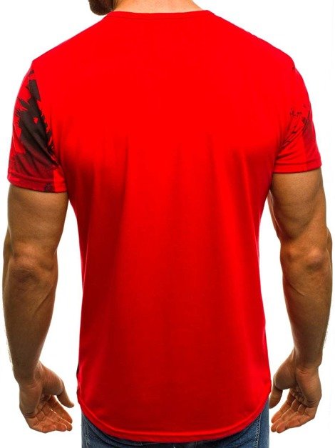 OZONEE JS/SS391 Men's T-Shirt - Red
