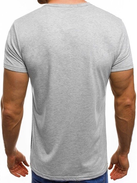 OZONEE JS/SS392 Men's T-Shirt - Grey