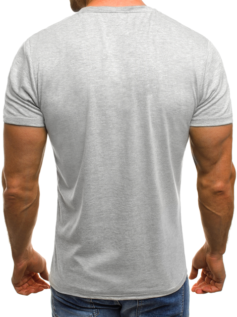 OZONEE JS/SS506 Men's T-Shirt - Grey