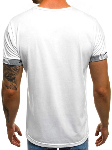 OZONEE JS/SS538 Men's T-Shirt - White