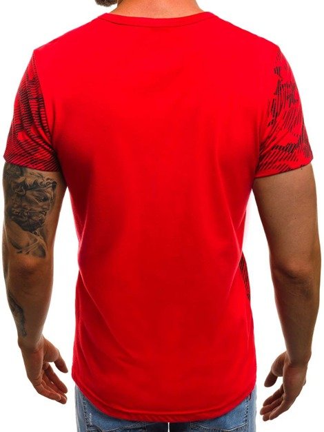 OZONEE JS/SS563 Men's T-Shirt - Red