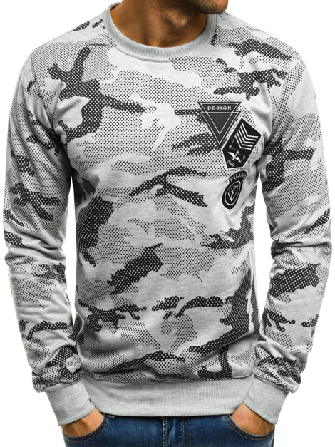 OZONEE JS/TT30 Men's Sweatshirt - Grey