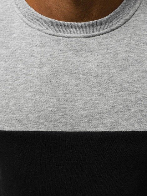 OZONEE JS/TX02 Men's Sweatshirt - Grey