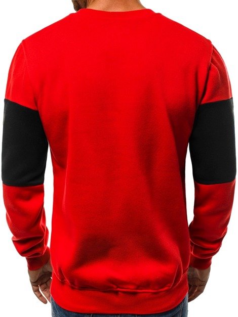 OZONEE JS/TX02 Men's Sweatshirt - Red
