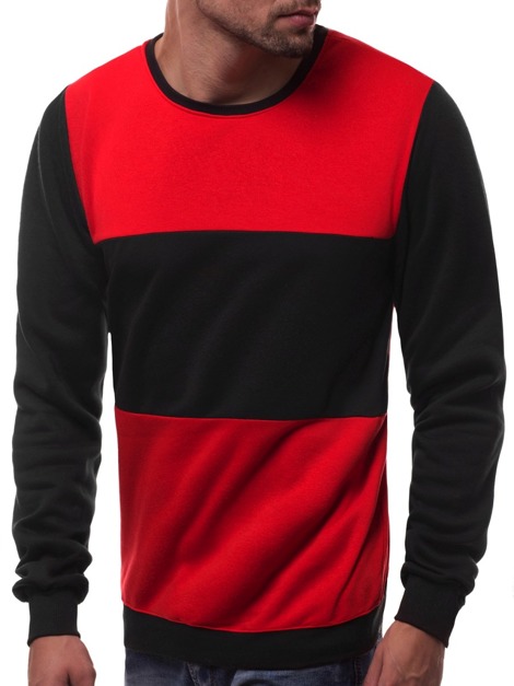 OZONEE JS/TX03 Men's Sweatshirt - Red