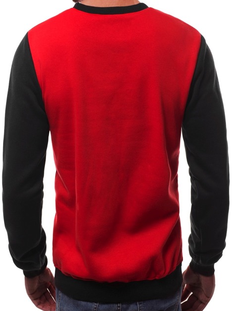 OZONEE JS/TX03 Men's Sweatshirt - Red