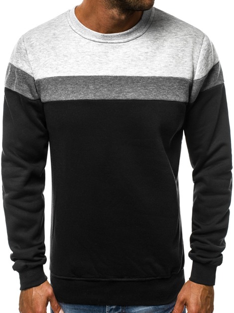 OZONEE JS/TX05 Men's Sweatshirt - Black