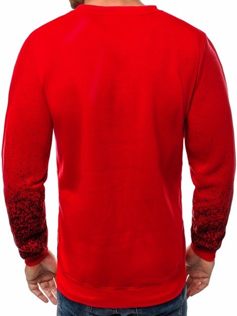 OZONEE JS/TX16 Men's Sweatshirt - Red
