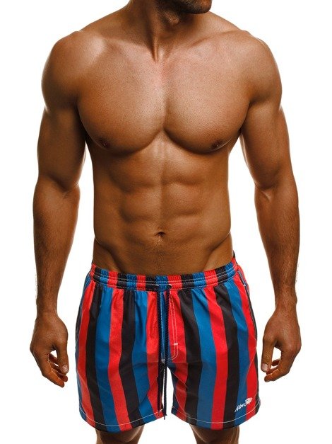 OZONEE MAD/2365 Men's Shorts - Red-Blue